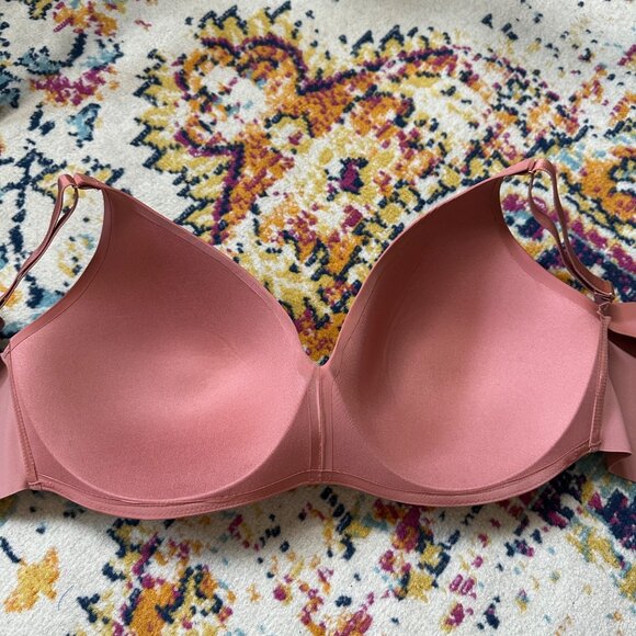 Soma Vanishing 360 Perfect Coverage Bra Womens Size 36DDD Clay Rose No Wire Sexy - Picture 4 of 8
